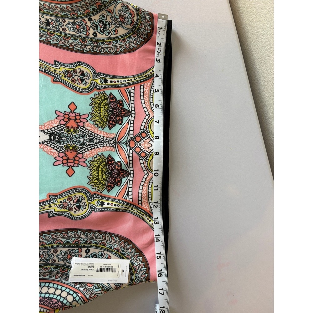 Bisou Bisou Michele Bohbot Bohemian Paisley Pencil Skirt Large NWT - Picture 10 of 10